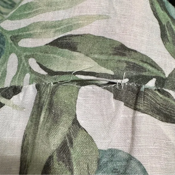 J. Mclaughlin Cunningham Palm Print Linen Blend Tiered Maxi Dress XLarge AS IS - Picture 12 of 15